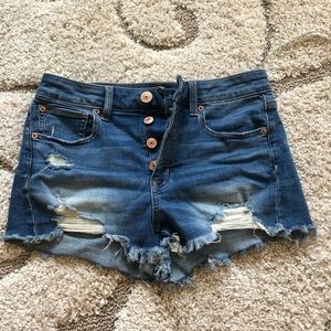 American Eagle Super Stretch Hi-Rise Shorties